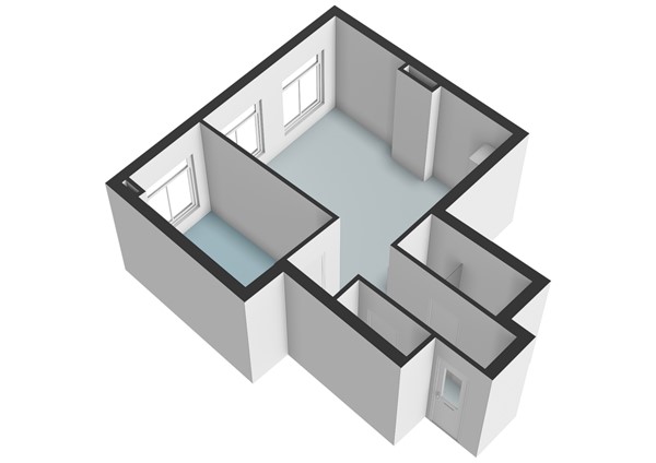 Floorplan - Langebrug 20A, 2311 TL Leiden